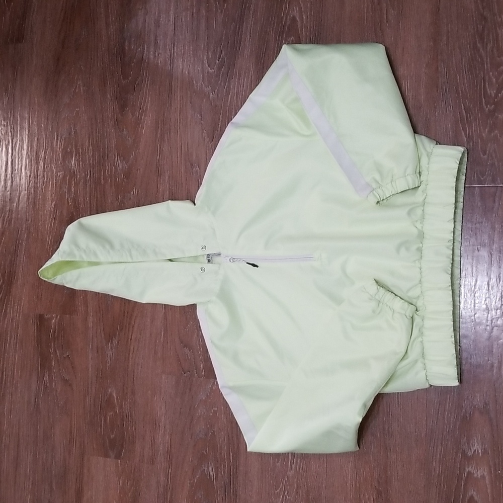 (M) Forever 21 Lightweight Neon Windbreaker Outdoor Sporty Hooded Jacket